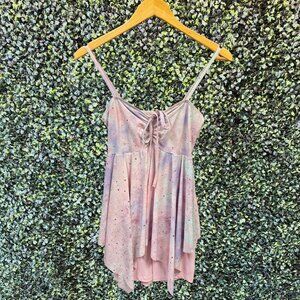 Pink and Purple Pastel Watercolor Dance Dress Costume